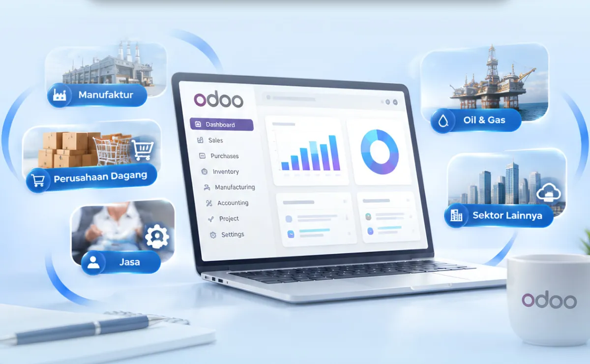 Pengalaman implementasi Odoo di berbagai sektor